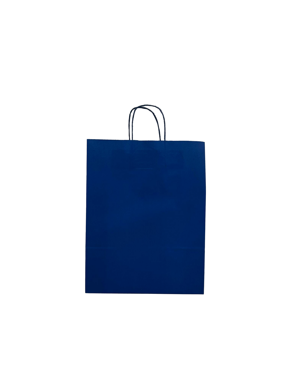 Papieren Draagtassen Donker Blauw 320+120x410mm - 50 st