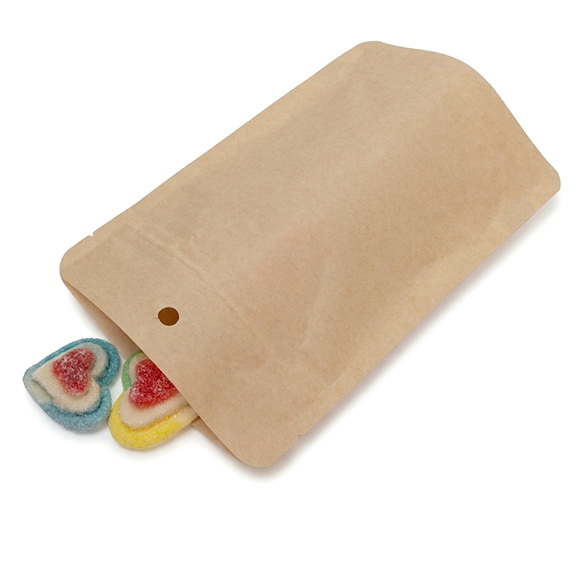 Kraft thuis composteerbare stazak 10x6x15cm - 100 st