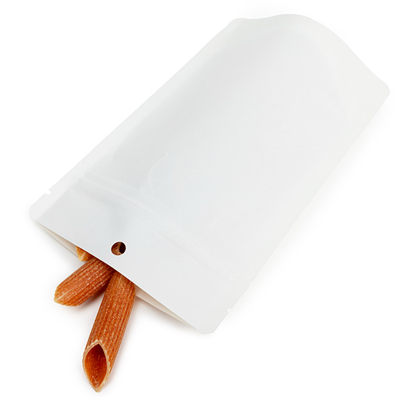Witte thuis composteerbare stazak 10x6x15cm - 100 st