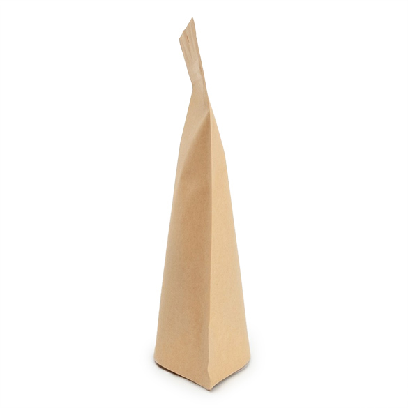 Kraft thuis composteerbare stazak 15x9x23cm - 100 st