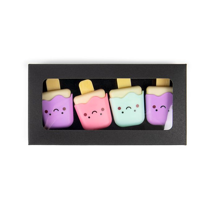 Kraft doosje met Venster Zwart 70x21x138 mm - 25 st