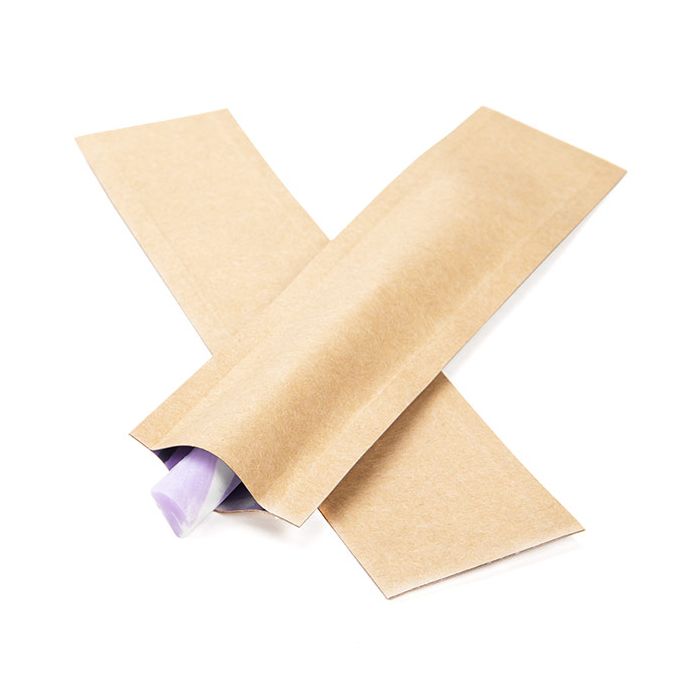 Vlakke Zak Kraft/Plastic - kindveilig - 38x152mm - 100 st