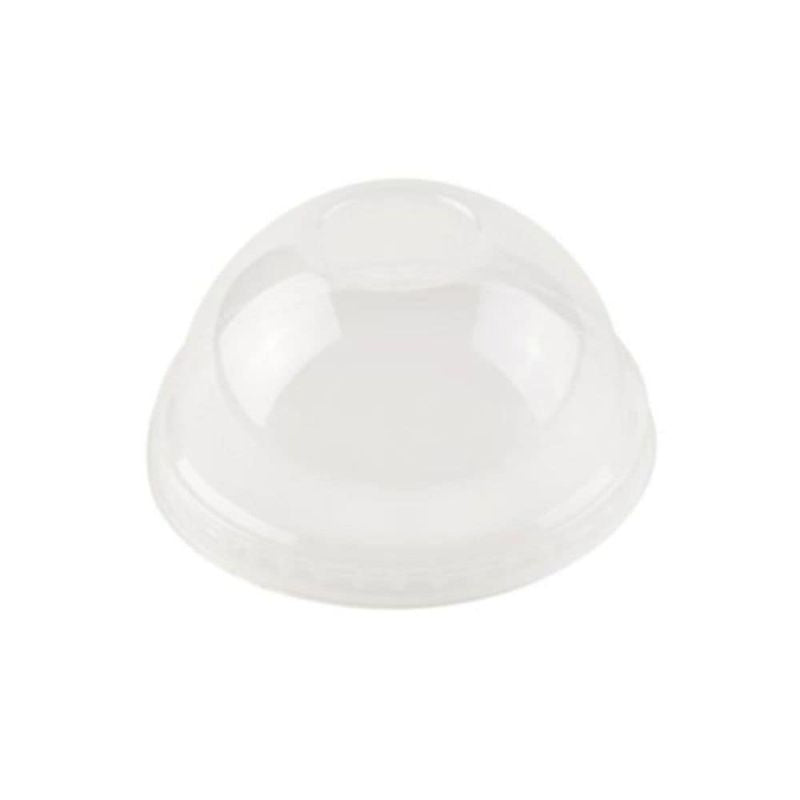 Dome lid PLA Ø 96 mm Straw hole (1000 pieces) [GB