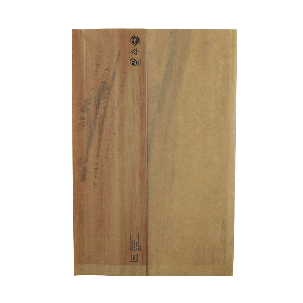 Burrito bag 19,5x30 cm, Kraft look - 500 stuks