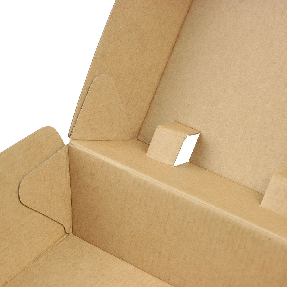 Take-away hamburgerdozen Karton 13x14x8 cm Bruin - 250 stuks