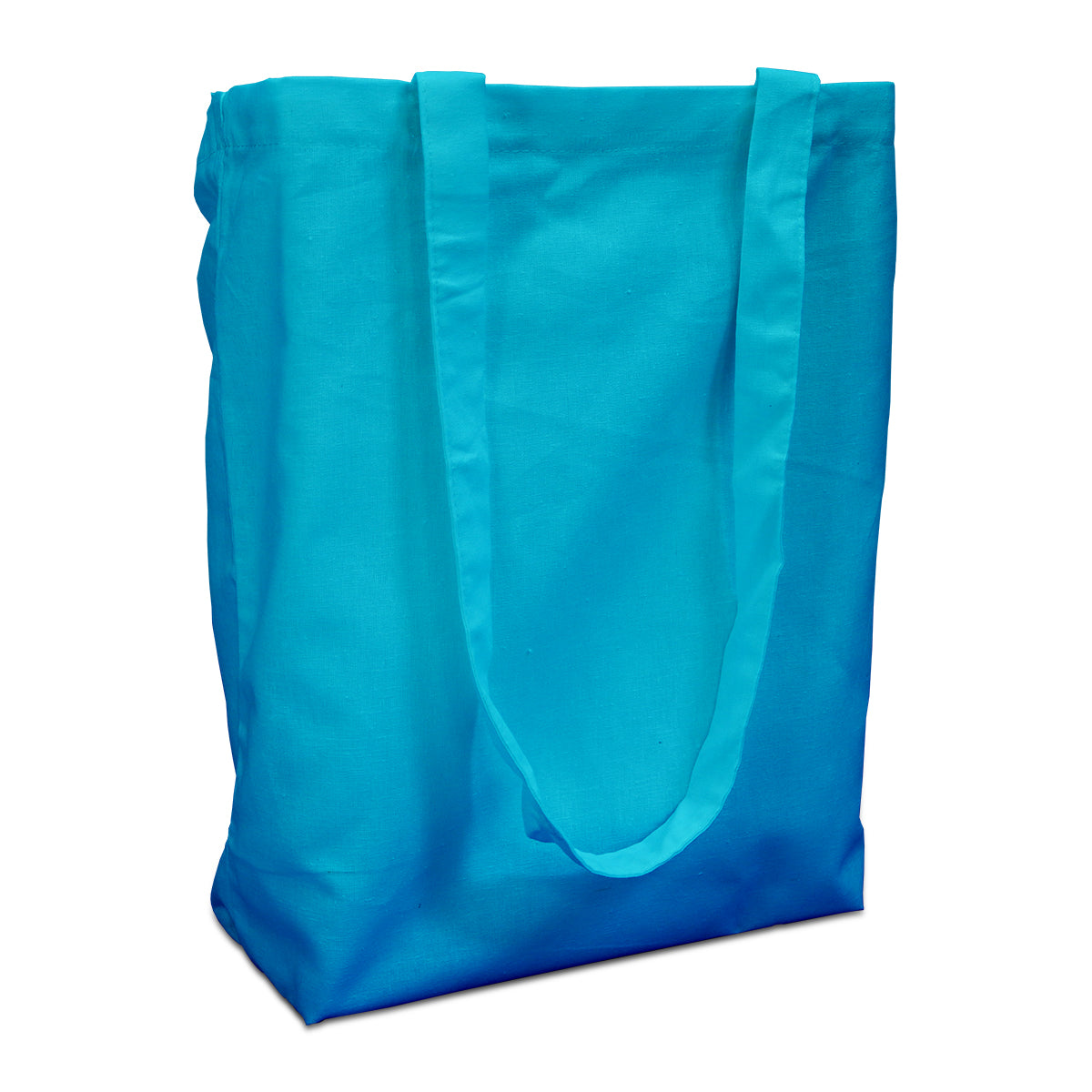 Cotton carrier bags 38x42cm with handle light blue 38x42cm (250 pcs.) [FP