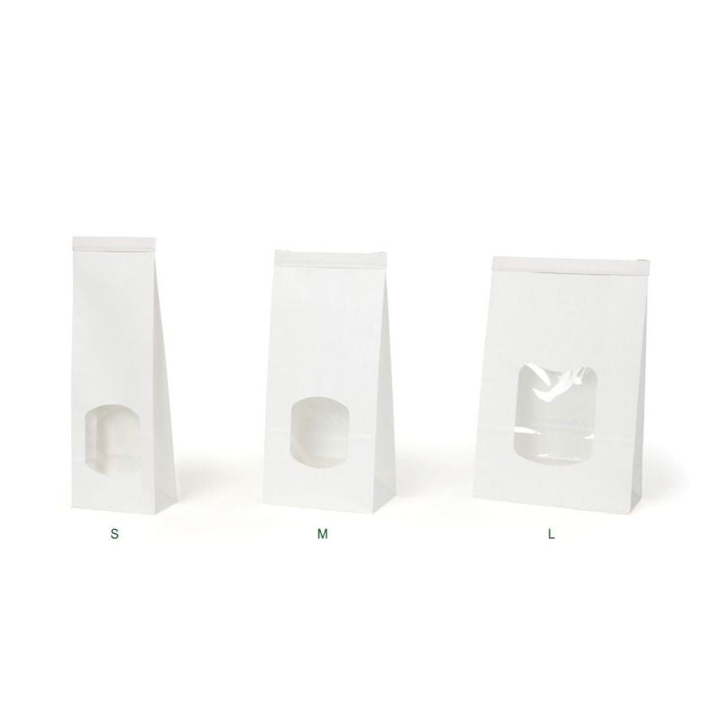 Zakken Kraft Wit met Sluiting 11,5x7x24,5 cm - 400 stuks