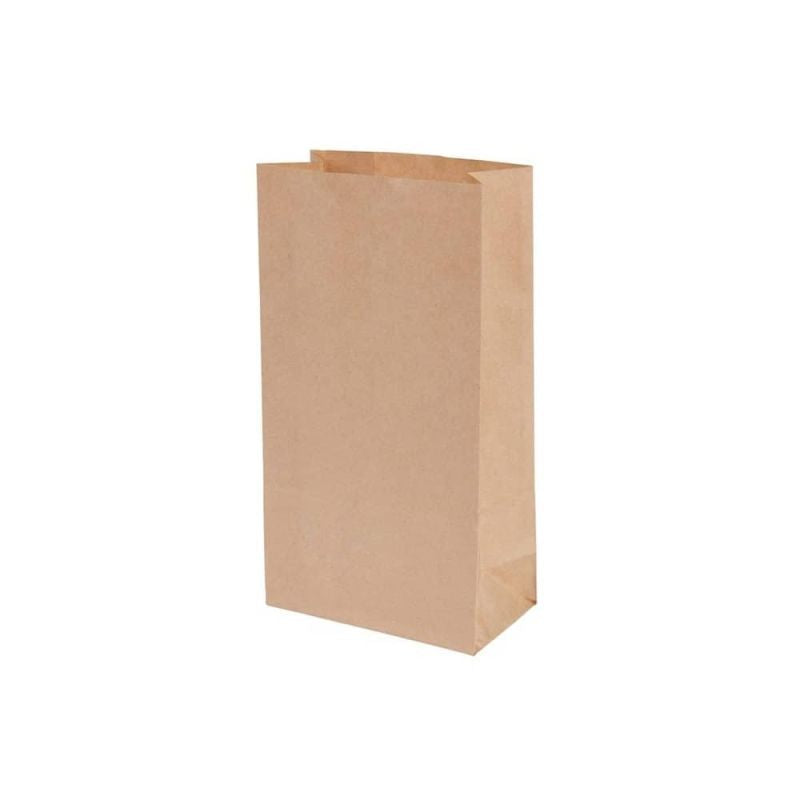 Block bottom bags Kraft 100grs 130x80x185 mm