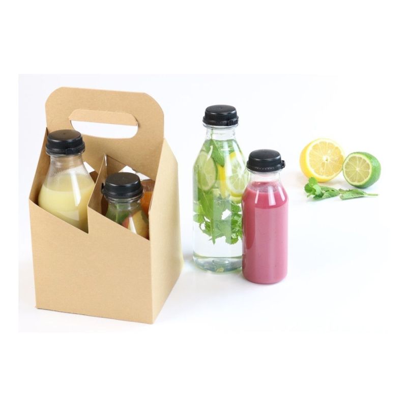 Flessentray Karton voor 4 rPET Flessen Vouwbaar - 150 stuks