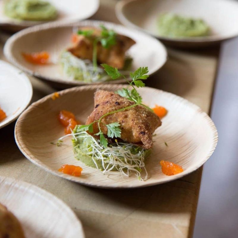 Rond Bord Palmblad, Ø 15 cm - 200 stuks