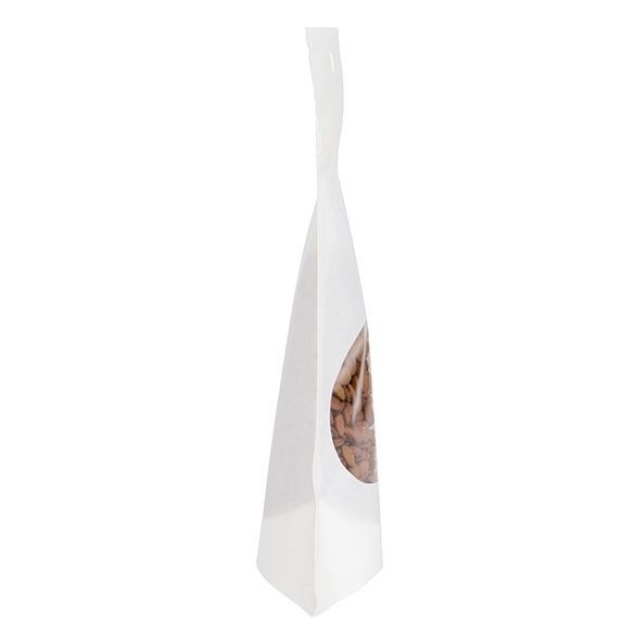 Eco Stazakken Kraft Wit 57 gram | 102x60x152mm - 100 st
