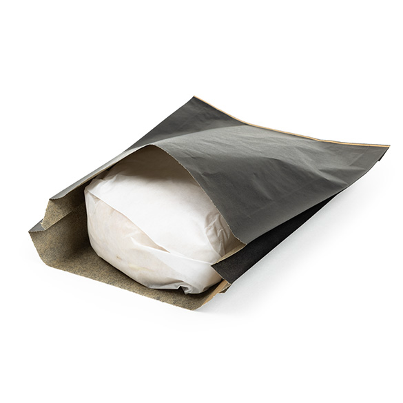 Papieren Zakken Vetbestendig Zwart 17,1x2,7x22,9cm - 100 stuks