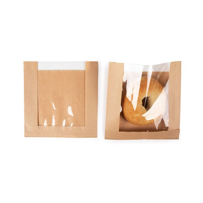 Zijvouw Kraft Zakken 159x29x165 mm - 100 Stuks