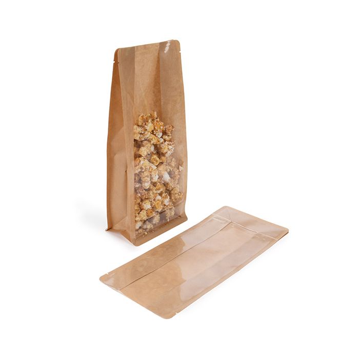 Blokbodemzakken Kraft 127x76x305 mm - 100 stuks