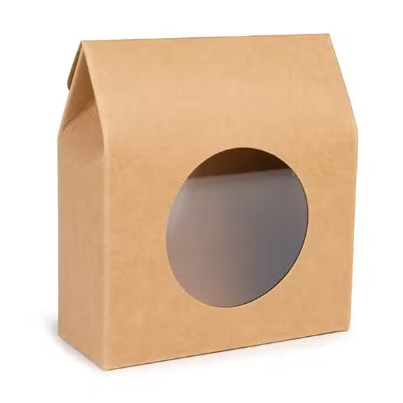 Kraftdoosjes Met Rond Venster 89x38x102 mm - 25 stuks