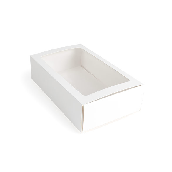 Tweedelige Papieren Dozen Wit 21x12,7x5,7cm - 25 stuks