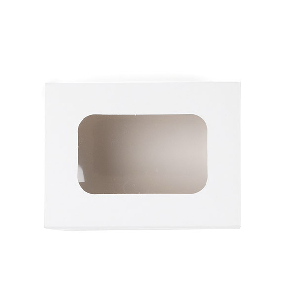 Tweedelige Papieren Dozen Wit 9,5x6,4x5,7cm - 25 stuks