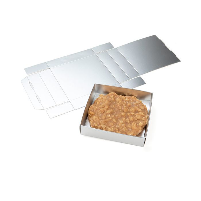 Zilvere Kraftdoosjes Bodem 105x25x108mm - 25 stuks