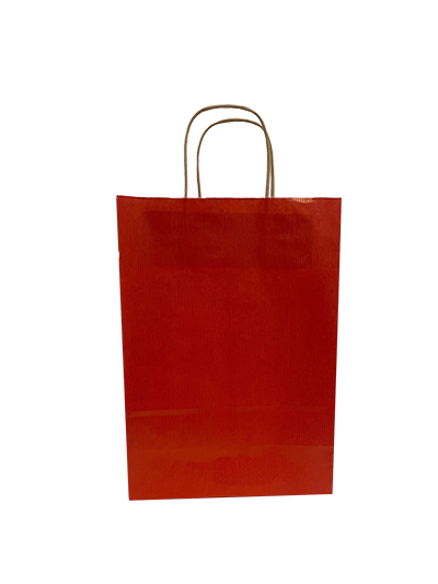 Papieren Draagtassen Donker Rood 220+100x310mm - 50 st
