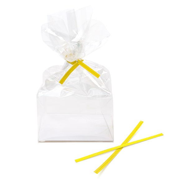 Sluitclip 102x4mm Papier Geel - 1.000 st
