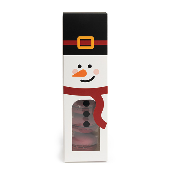 Geschenkdoosjes Sneeuwpop met Venster 57x57x203mm - 25 st.