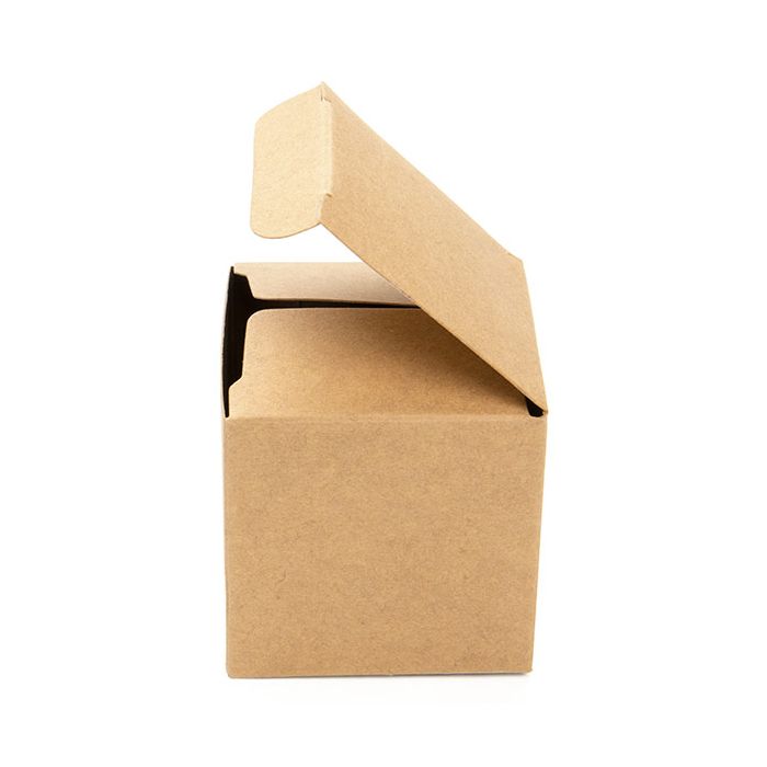 Geschenkdoosje Kraft Papier 50x50x50mm - 25 st