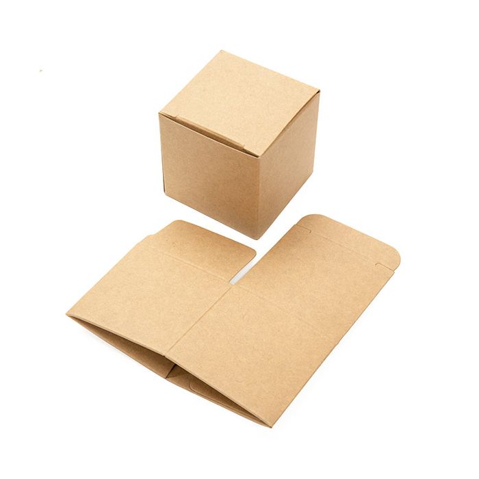 Geschenkdoosje Kraft Papier 50x50x50mm - 25 st