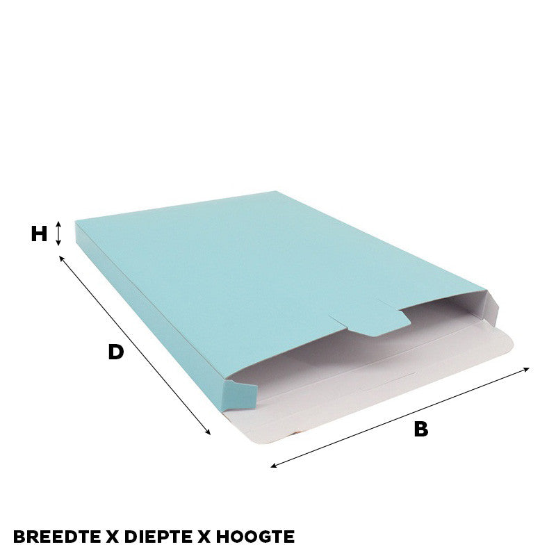 Shipping boxes 160x250x29mm Light blue