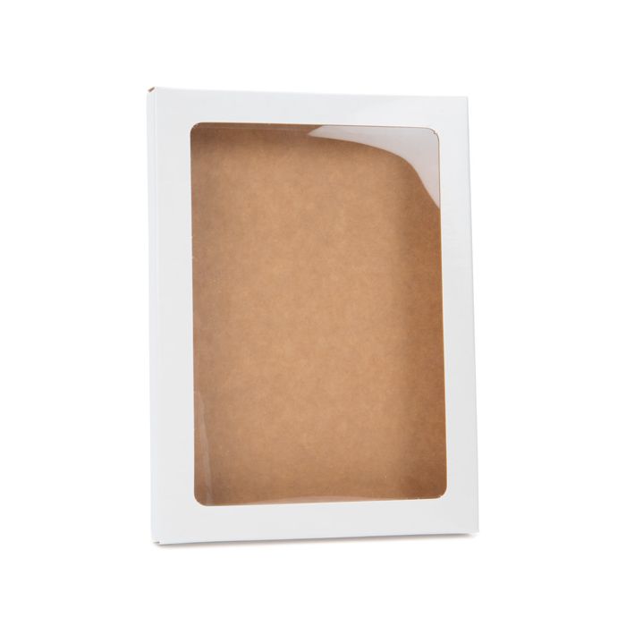 Kraft Gift Boxes glossy White 115x15x15mm
