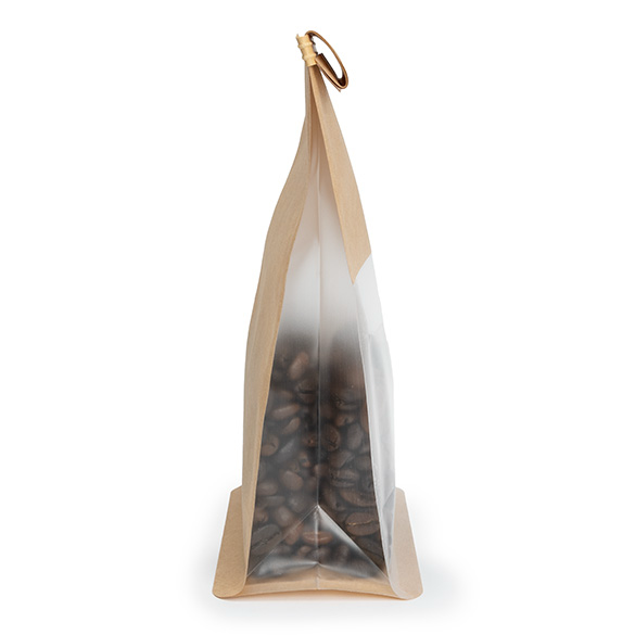 Blokbodemzakken Kraft met Tin-Tie Sluiting en Zijvouw 10,2x6,4x20,3cm - 100 stuks