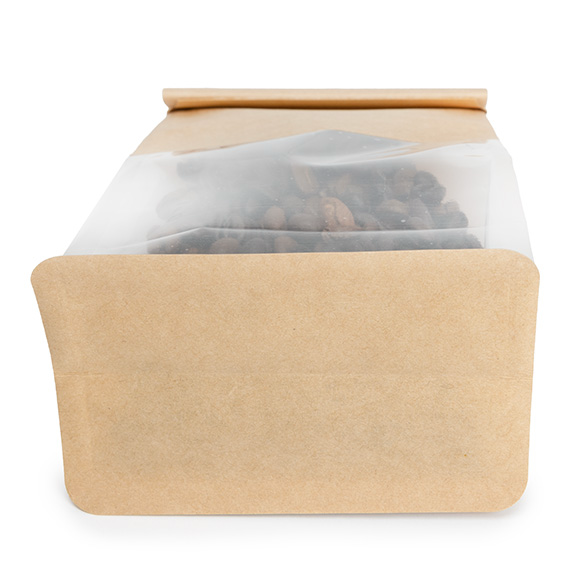 Blokbodemzakken Kraft met Tin-Tie Sluiting en Zijvouw 10,2x6,4x20,3cm - 100 stuks