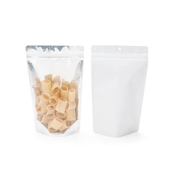 Stazakken Transparant/Wit 170x90x285mm | 340 gram - 100 stuks