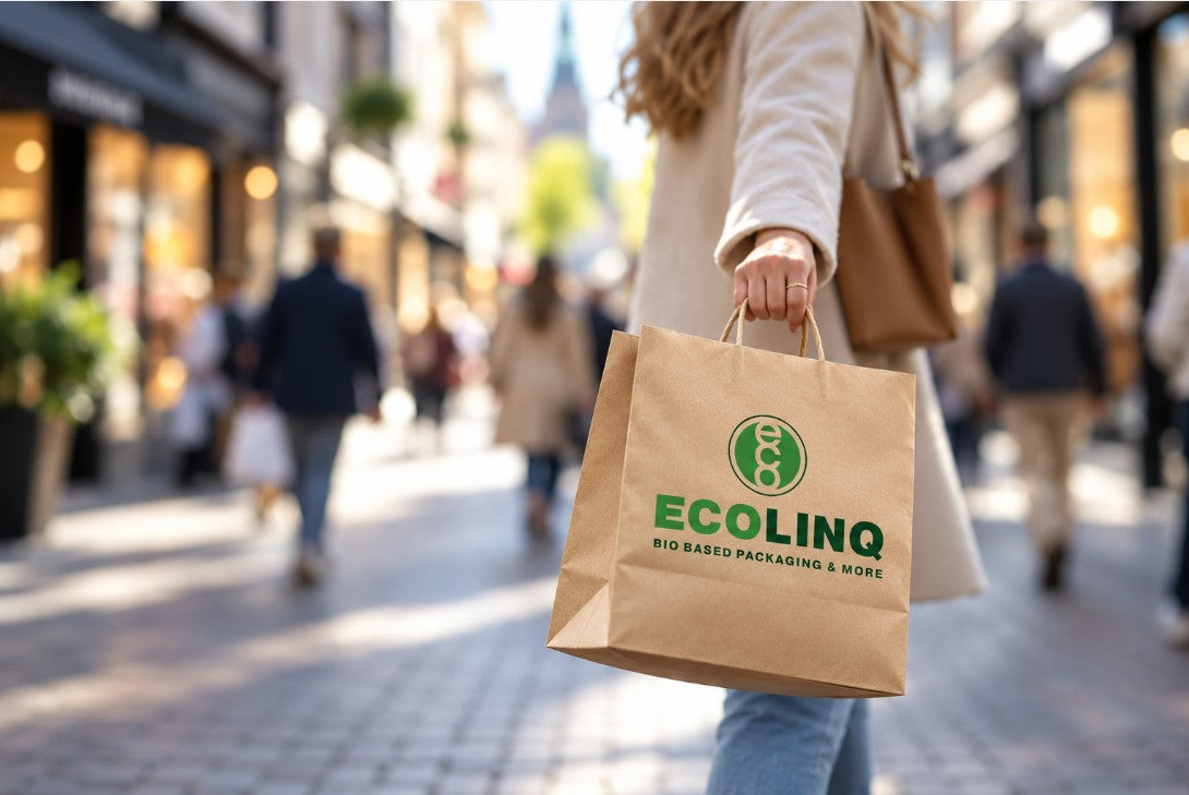 Printed Paper Carrier Bags Made from Recycled Kraft Paper: A Responsible Choice for Your Business