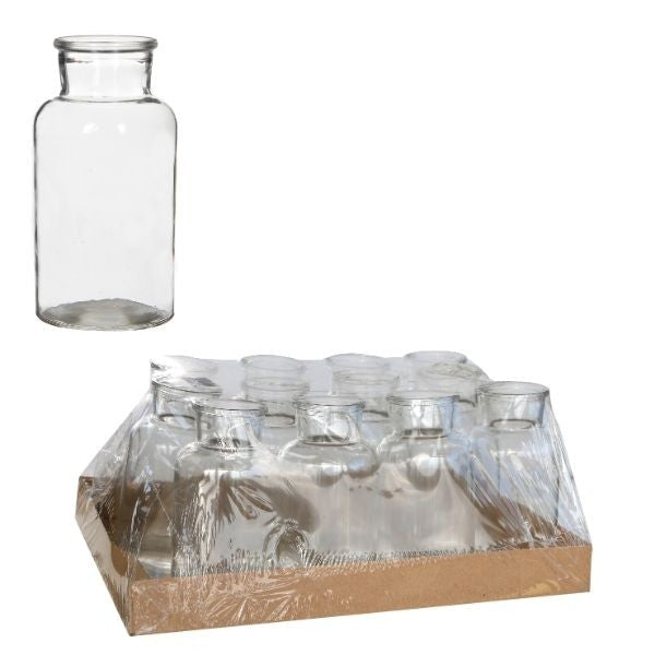 Glazen Medicijnflesje 160mm hoog Ø 80mm - 12 st