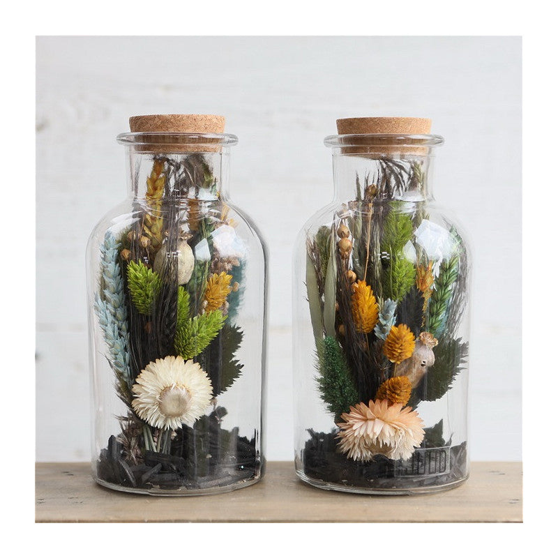 Glazen Medicijnflesje 200mm hoog Ø 100mm - 6 st