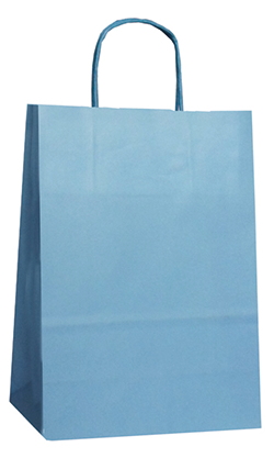 Paper Carry Bags Blue 180+80x240mm 