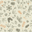 Gift wrap, flowers, W: 50 cm, 80 g, 5 m/ 1 roll [HOB