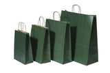 Paper Carry Bags Dk Green 260+120x350mm 