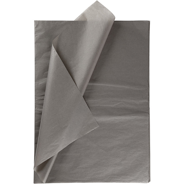 Tissue Paper, sheets 50x70 cm, 14 g, grey 