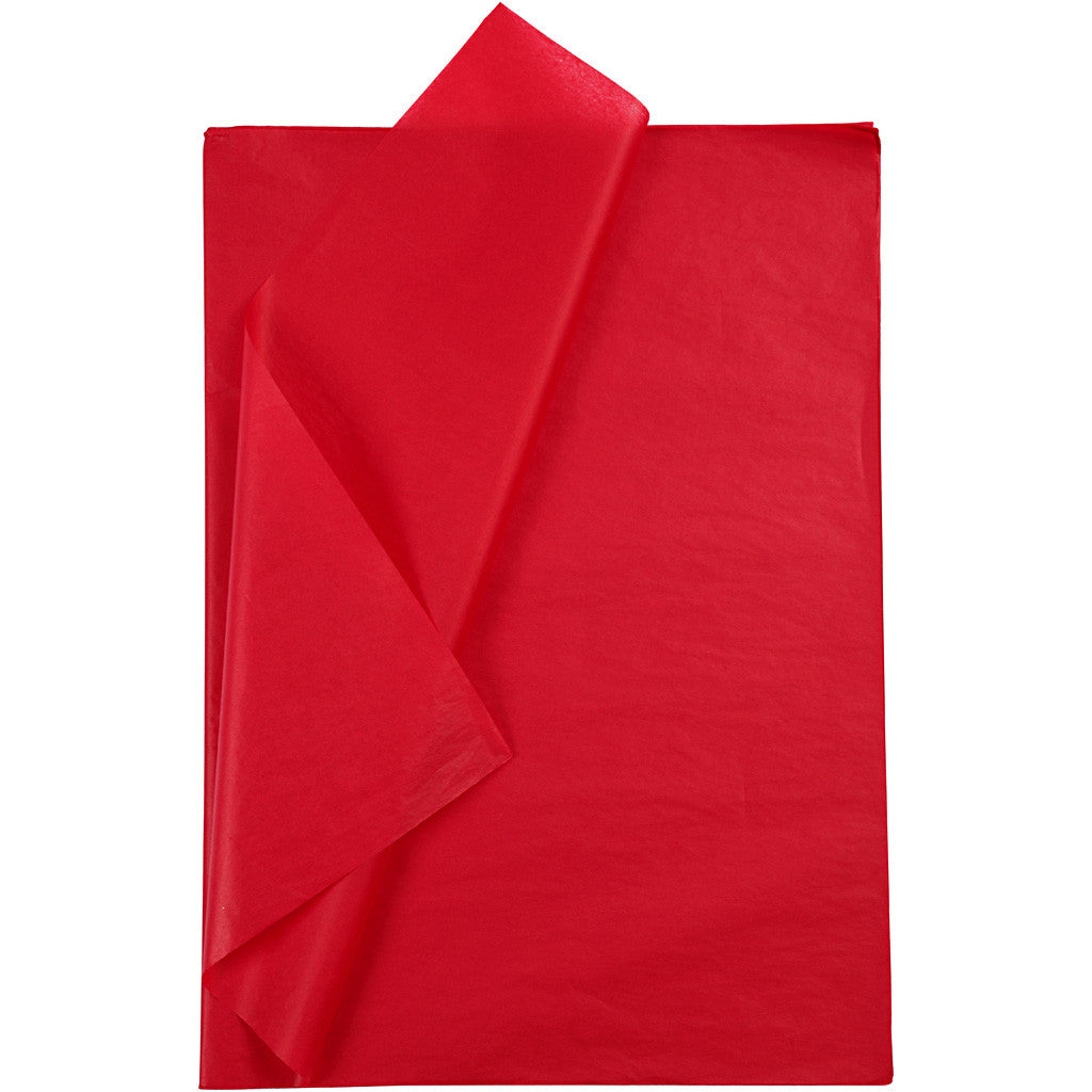 Tissue Paper, sheets 50x70 cm, 14 g, red 