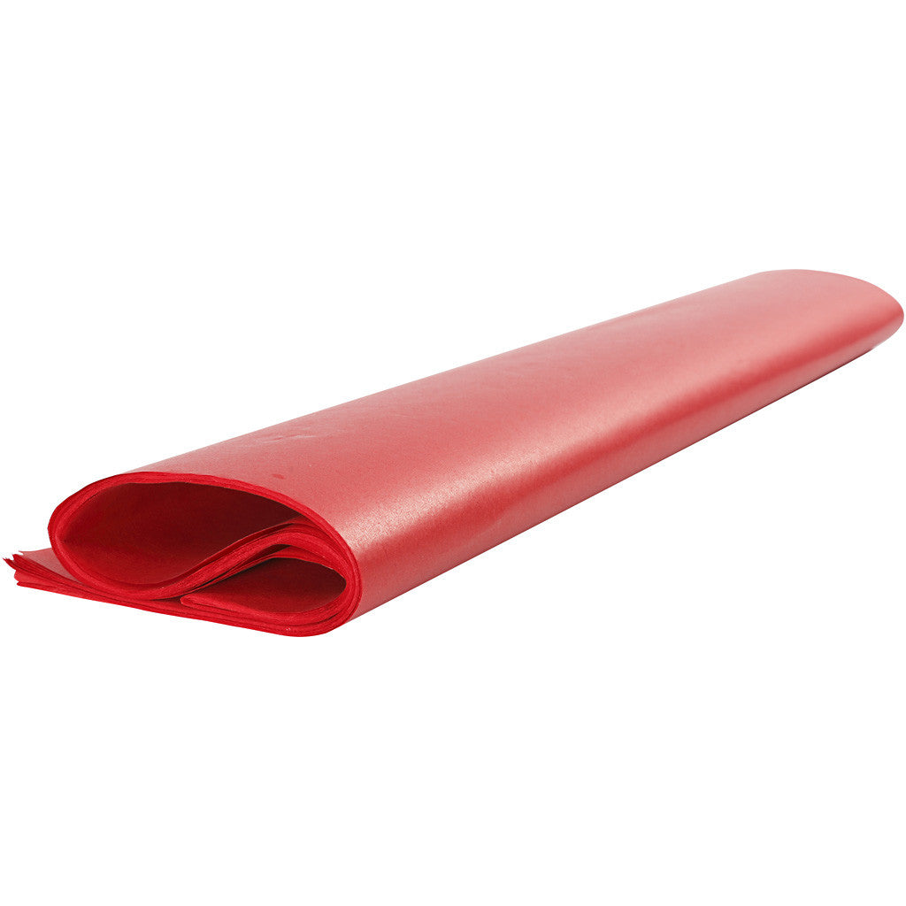 Tissuepapier Rood 50x70cm, 14 gr - 25 vel
