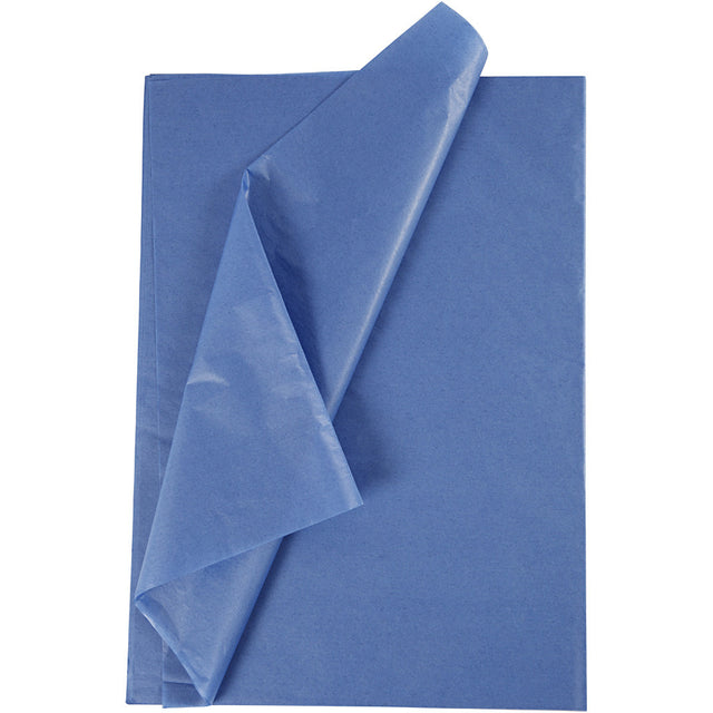 Tissue Paper, sheets 50x70 cm, 14 g, blue 