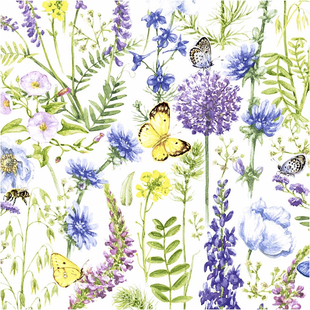 Table Napkins, Springtime, size 33x33 cm 