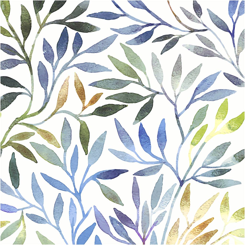 Table Napkins, Willow leaves, size 33x33 cm 