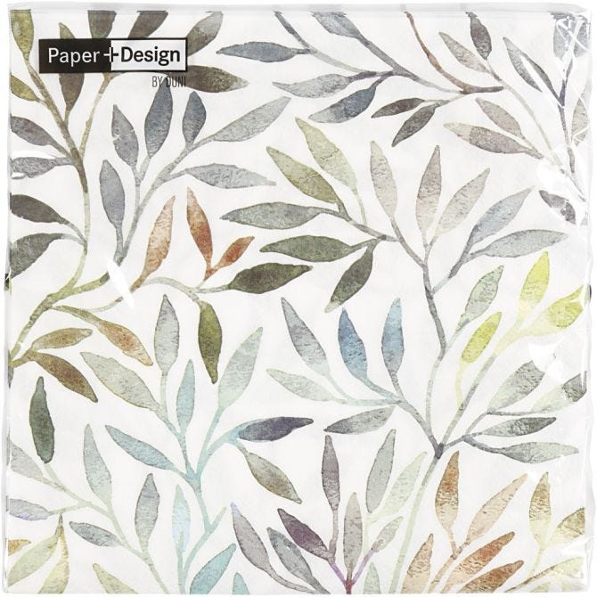 Tafelservetten Wilgenbladeren, 330x330mm - 20 st