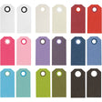 Manila Labels div. colours 30x60mm 