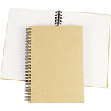 Spiral Bound Notebook, brown, A5, 60 g 