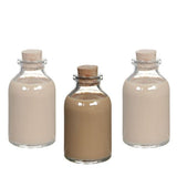 Glazen fles mini met kurk 20ml 30x60mm - 105 st