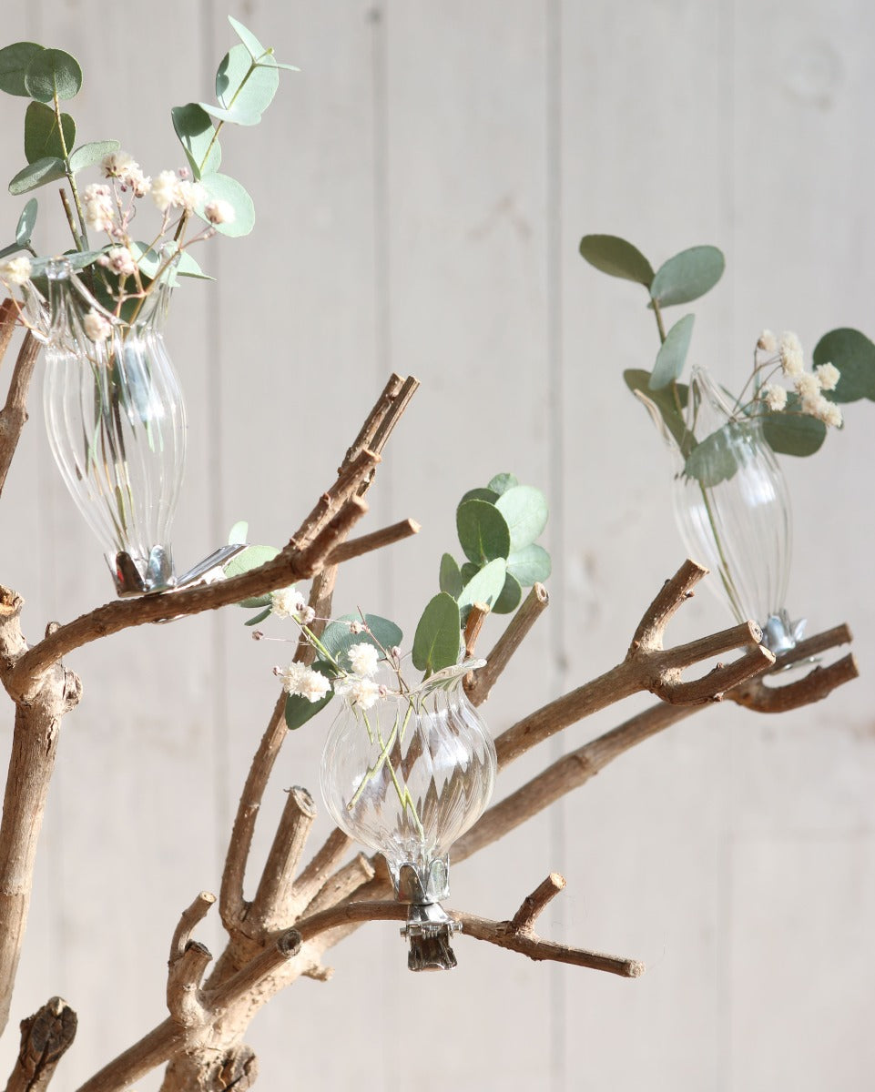 Vaasjes op clip Ø4cm assorti van 3 st - 1 st