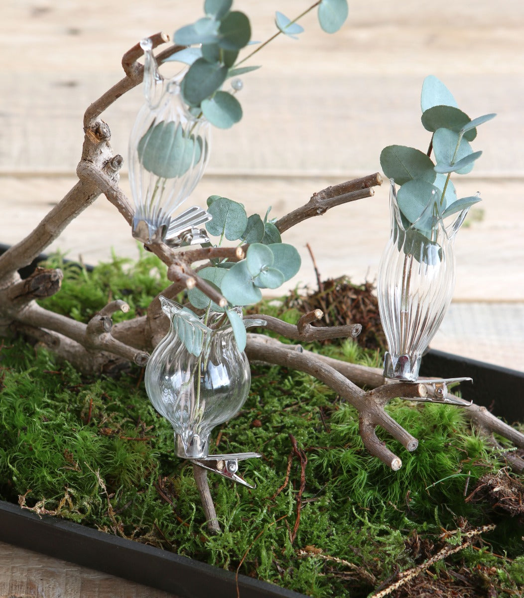 Vaasjes op clip Ø4cm assorti van 3 st - 1 st